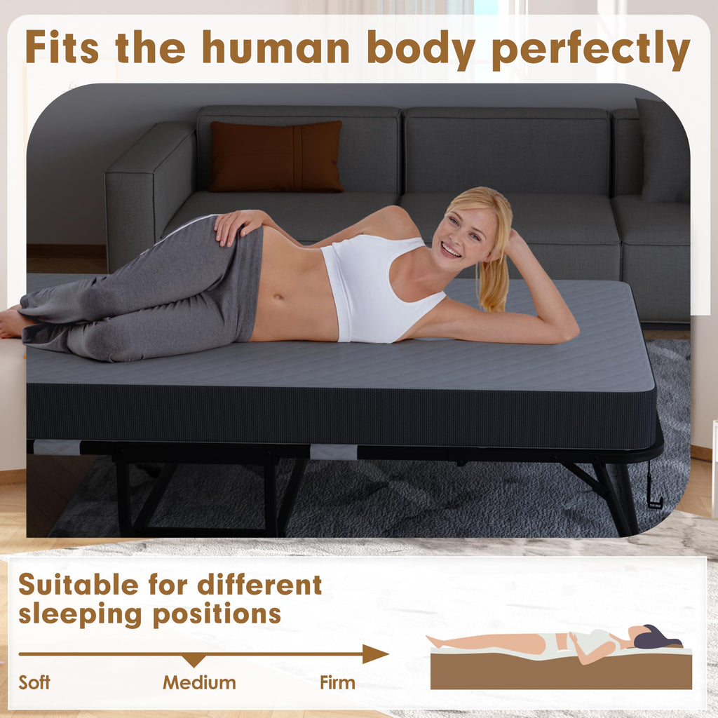 75" x 31" Folding Bed with 5" Memory Foam Mattress K447211