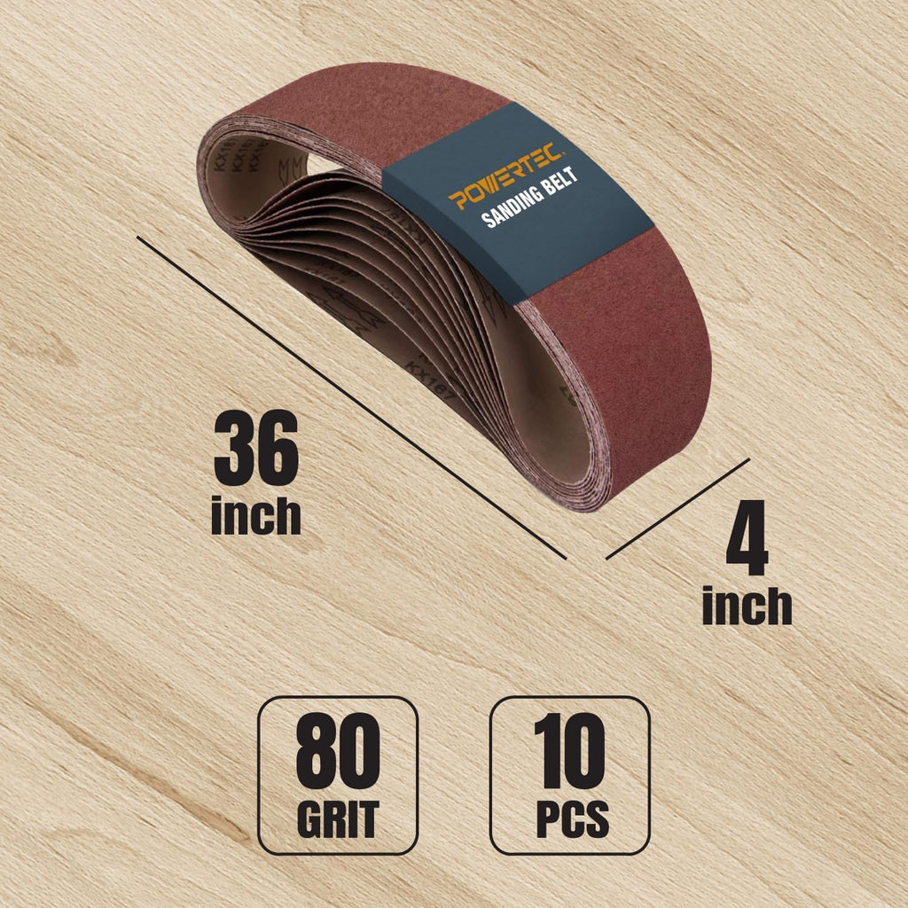 4 x 36 Inch Aluminum Oxide Sanding Belts Q857