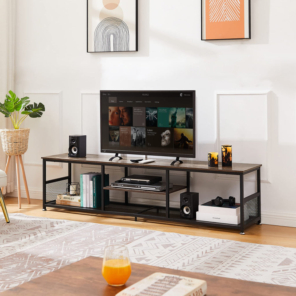 Brown 3 Tier TV Stand up to 80 Inch R52388