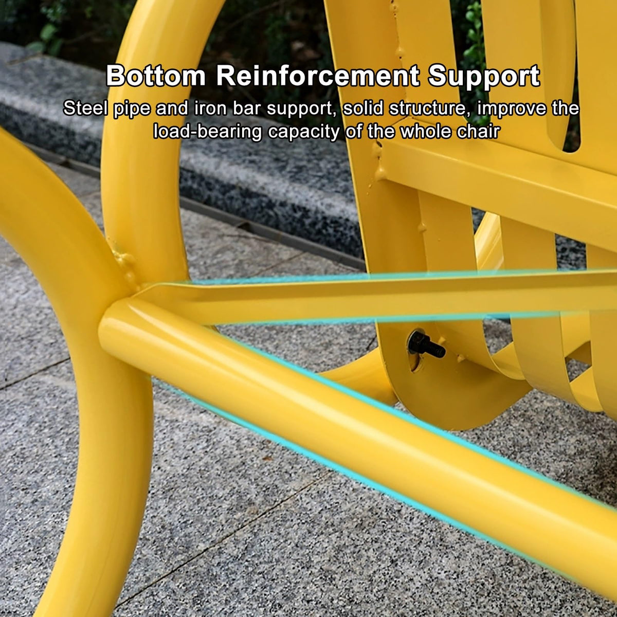 Metal Garden Bench with Backrest and Armrests E23629