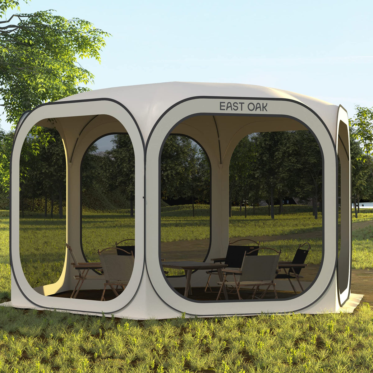 Pop-Up Screen House Tent 12 x 12 FT with Carry Bag B47123