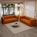 Velvet Sofa Set with Gold Metal Legs C174