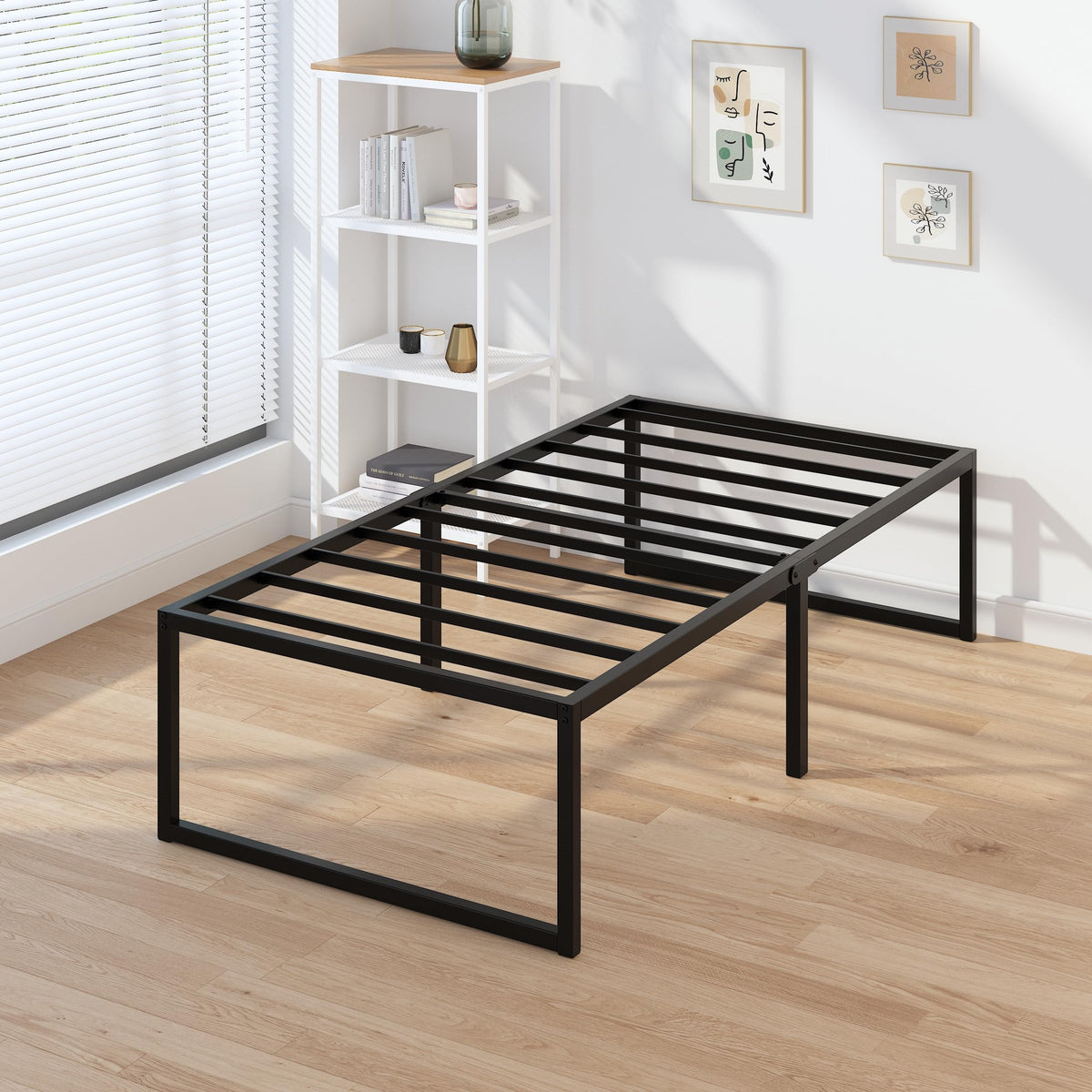 18 Inch Narrow Twin Metal Bed Frame G8653