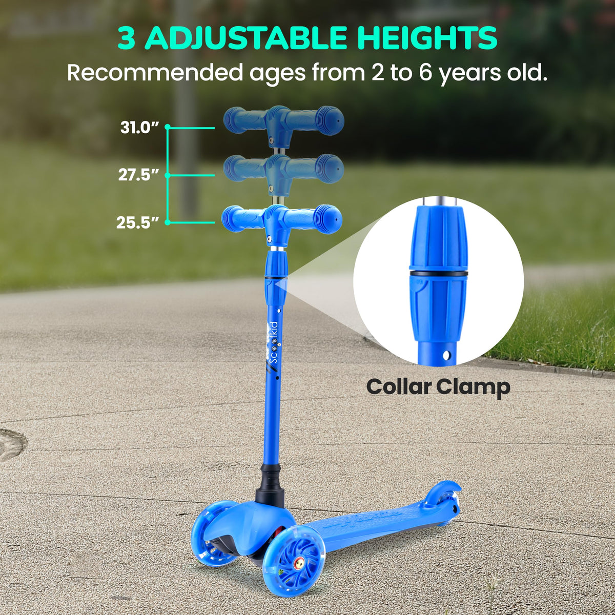 3 Wheel Kids Scooter with LED Wheels K718