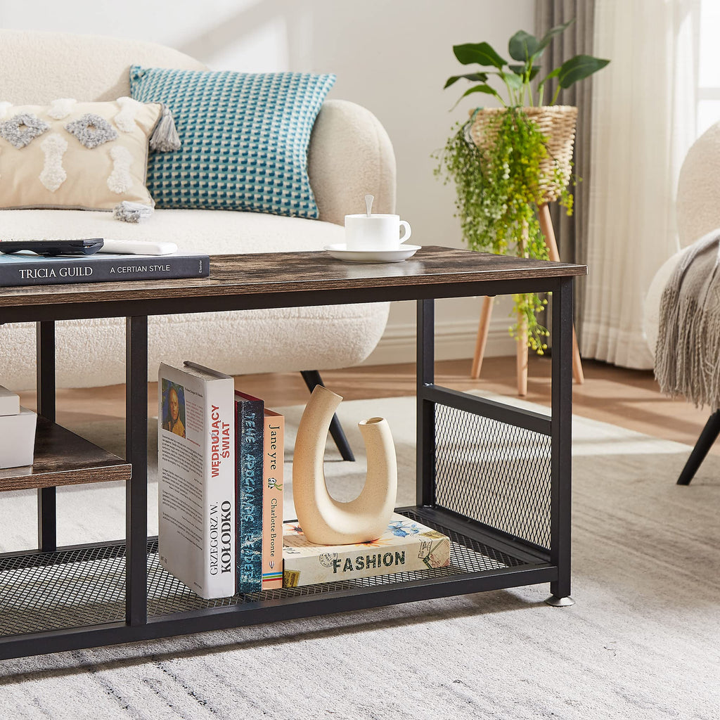 Brown 3 Tier TV Stand up to 80 Inch R52388