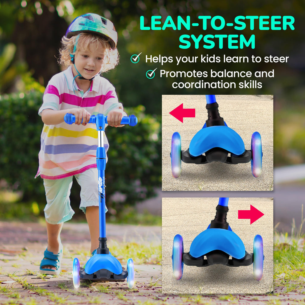 3 Wheel Kids Scooter with LED Wheels K718