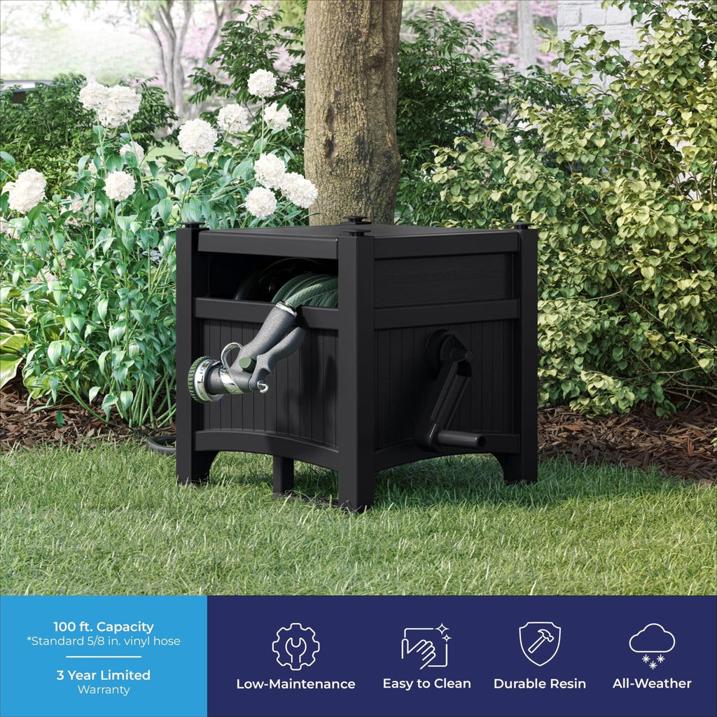 Garden Hose Reel Storage Cabinet J41108